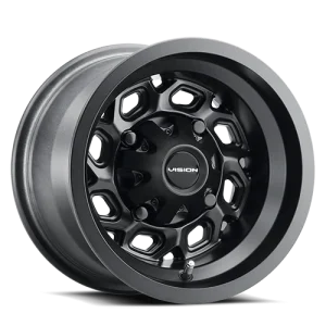 Vision Wheel ATV – 361 SPYDER – Black – 12″x7″ 2.5mm – All weather Wheels – 361-127110MB4